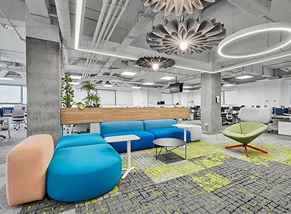 Accenture埃森哲布加勒斯办公室空间装建设计是怎么做的？